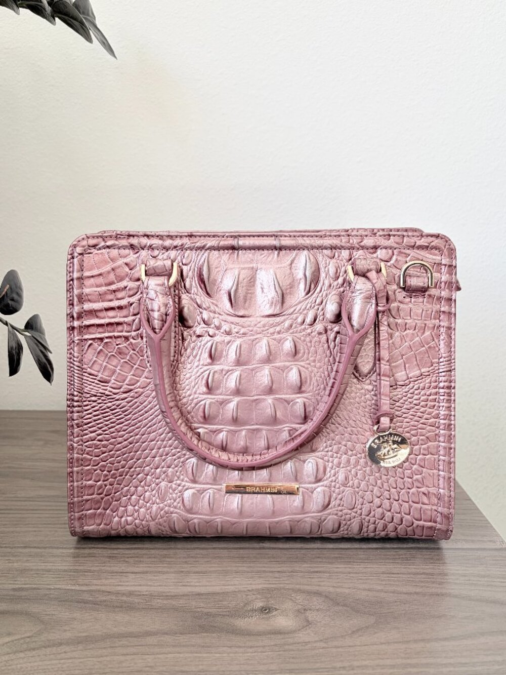 BRAHMIN Cami Satchel Bag - Mellow Rose Melbourne